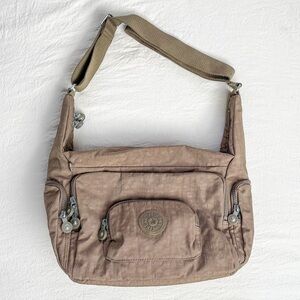 Kipling crossbody bag purse satchel Tan